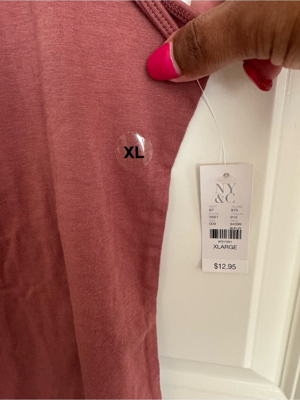 New York & Company Scoop Neck Tank Top - Dusty Rose - Picture 2 of 5